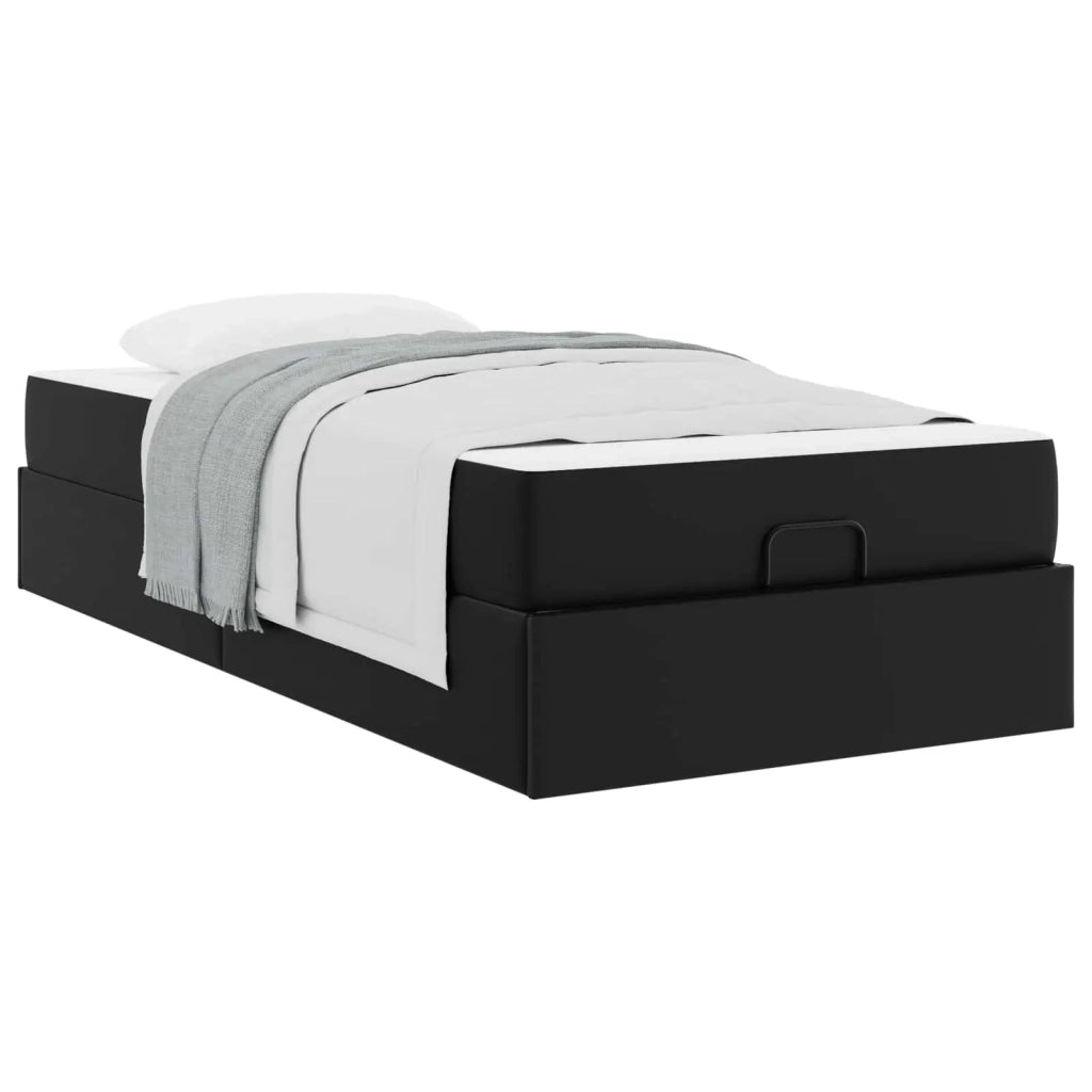 Struttura letto con materasso Altro 2 pcs Nero PVC 3399409