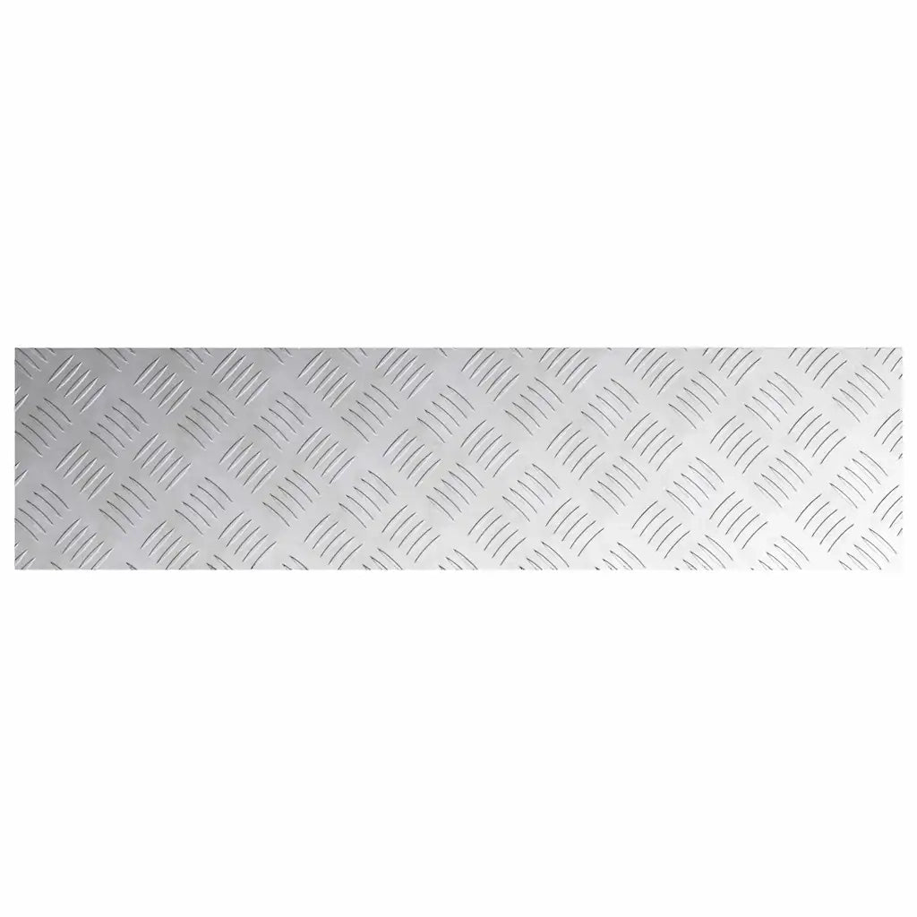 Gradini per Scale 4 pz | Tappetini per scale autoadesivi Argento 100 x 25 cm Alluminio