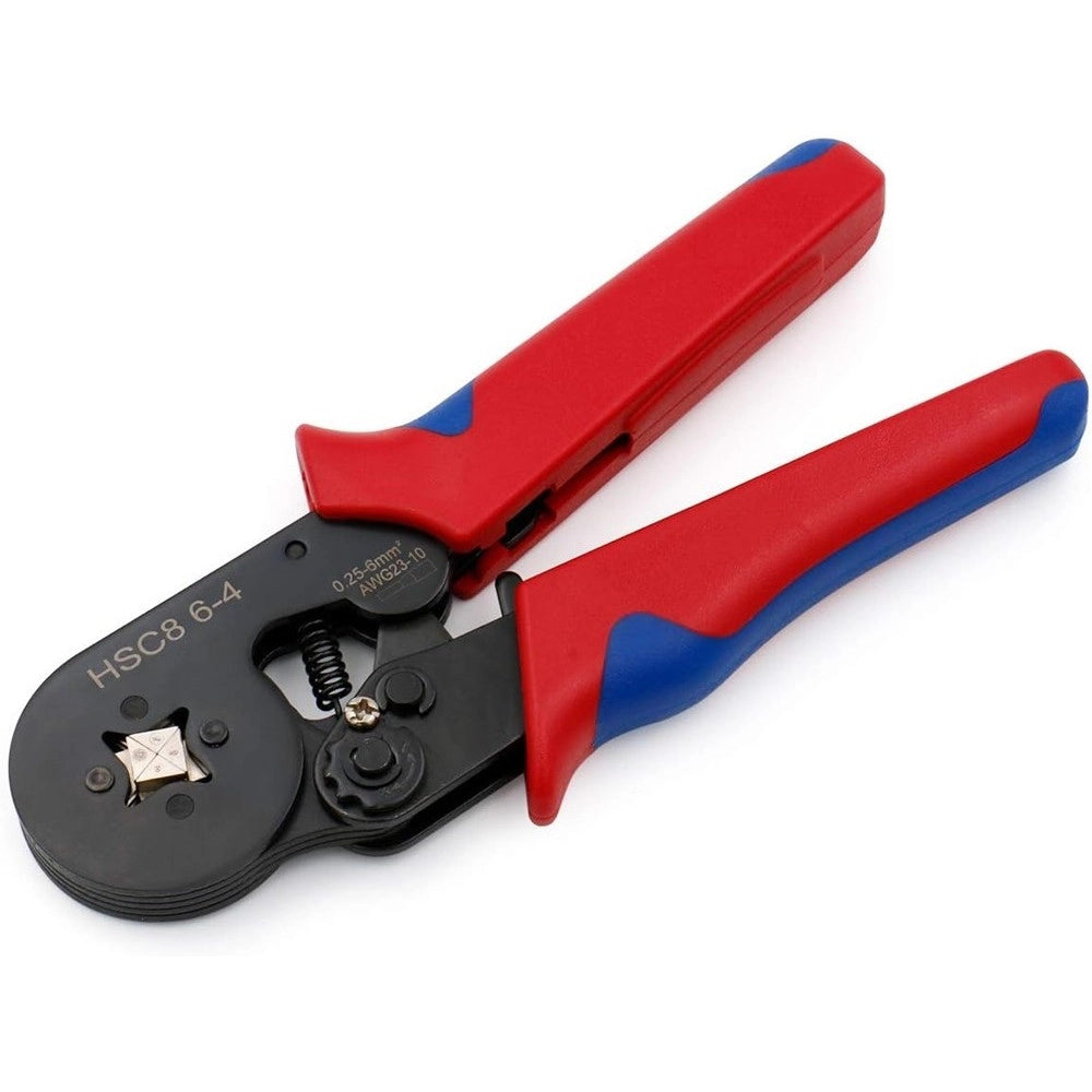 Trade Shop - Pinza Hsc8 6-4 Mini Strumenti Di Pinzatura Auto Registrabili Per Cavo 0,25-6,0mm² -