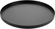 Piatto decorativo da tavolo - adatto per la vetrina natalizia e gli accessori - Ø 32 cm - nero - acciaio inox