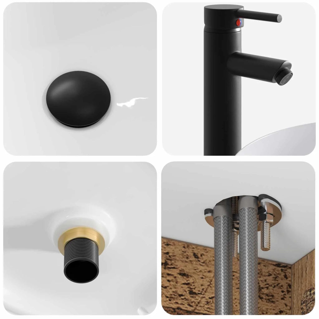 Mobile lavabo da parete Legno antico 49 x 44,5 x 65,5 cm 890630