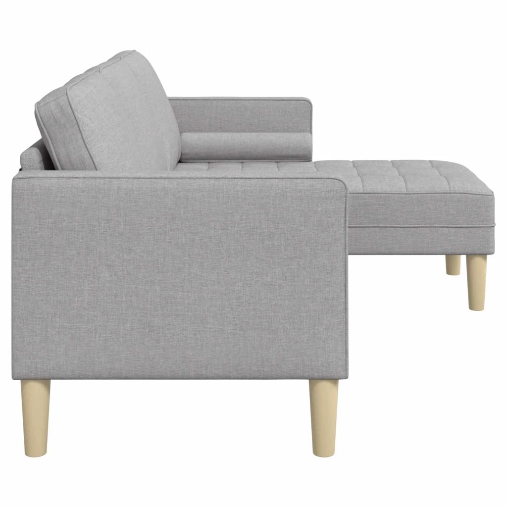 Set di Divano | Divano da soggiorno | Sofa Grigio Nuvola 173 x 131 x 67 cm Poliestere