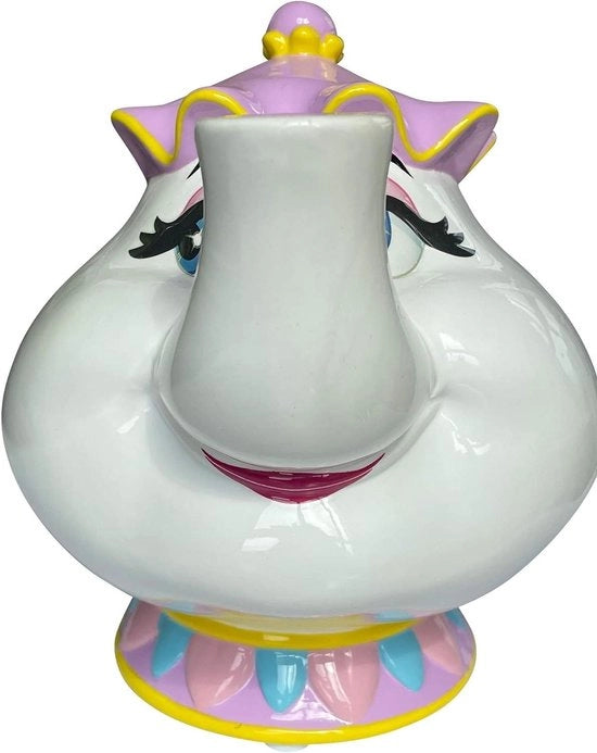 Spaarpot Keramico 675DIS001 Bianco Rosa e Giallo Unico Misura
