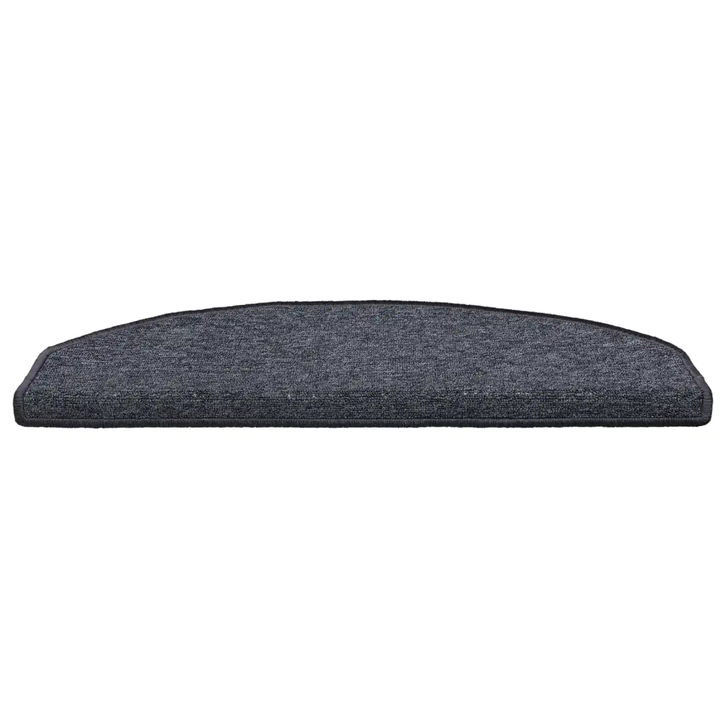 Tappetini per scale autoadesivi 15 pcs Grigio scuro e blu