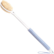 Douchelichaamsborstel con Manubrio Rilegabile da 43-60cm - Borstelli Soffici e Dure - Scrubborstel per Donne, Uomini e Anziani