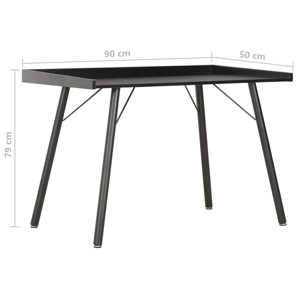 Scrivania Nera 90x50x79 cm 20270