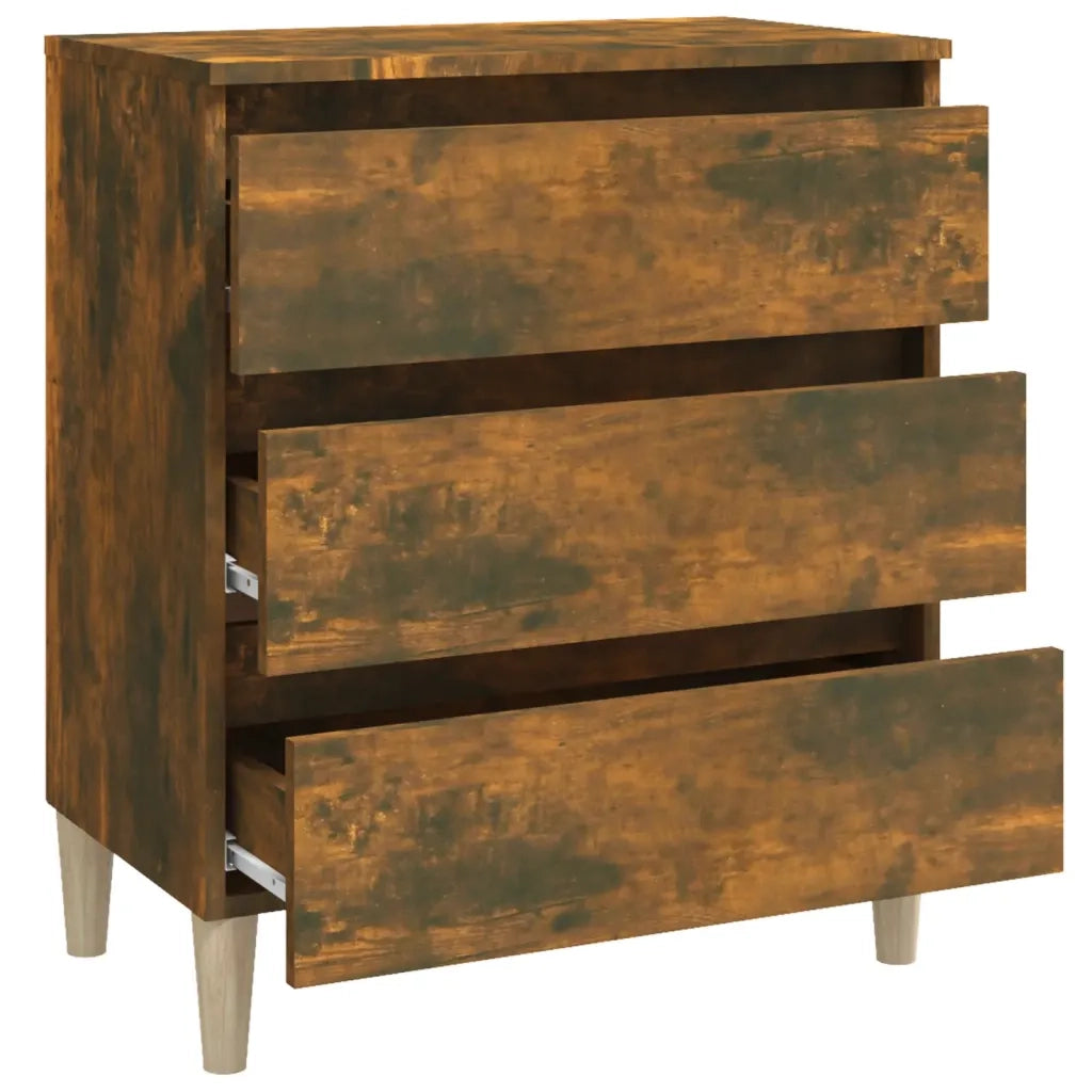 Credenza-Buffet-Armadio da cucina Rovere Fumo 60x35x69 cm in Legno Multistrato 773806