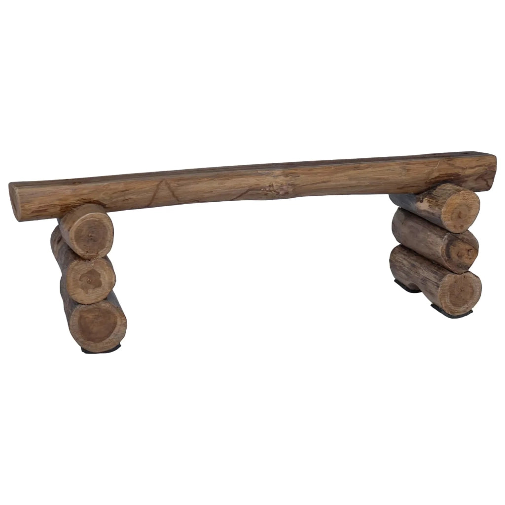 panchina Naturale 110 x 30 x 34 cm Legno di teak solido 42012361