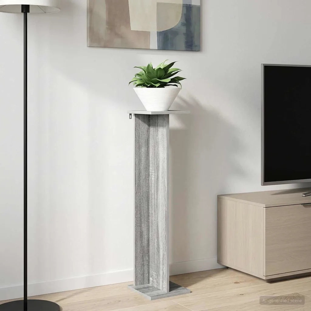 Supporto per piante Sonoma grigia 25 x 25,5 x 100,5 cm 899636