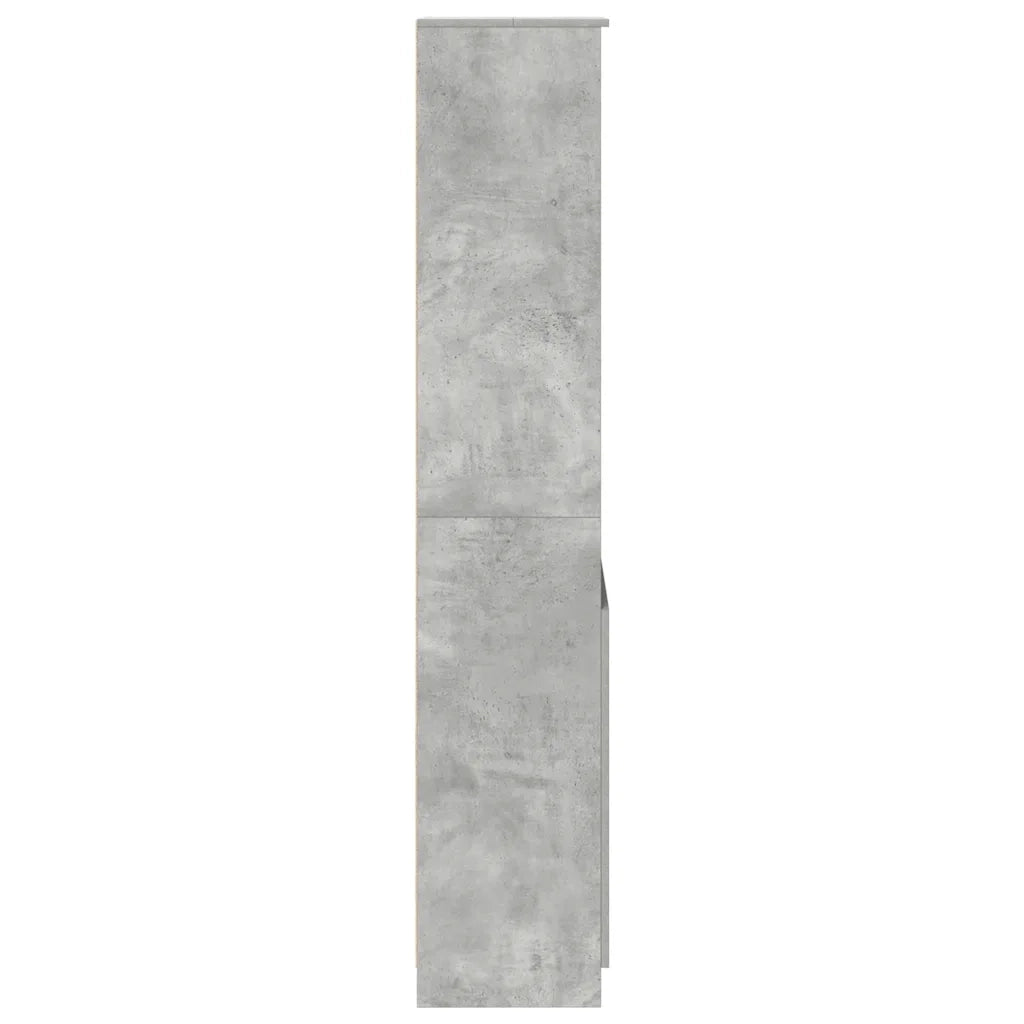 Credenza Grigio Cemento 50x35x180 cm in Legno Multistrato 3328465