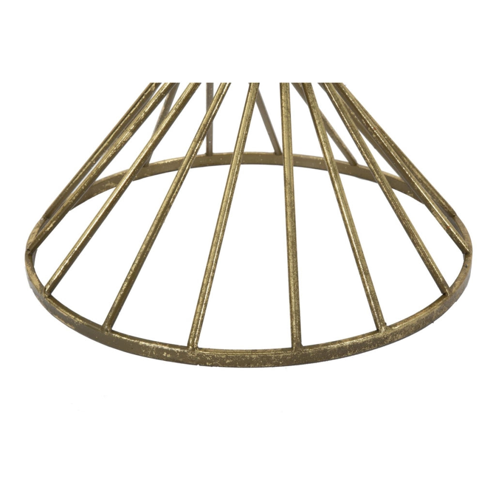 Tavolino VKH549, Oro, Metallo, 42x42x50 cm