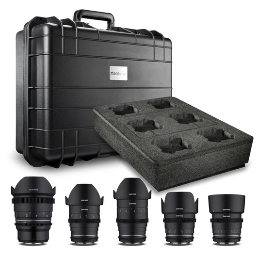 MF 14mm/24mm/35mm/50mm/85mm MK2 Custodia per obiettivi video VDSLR per MFT