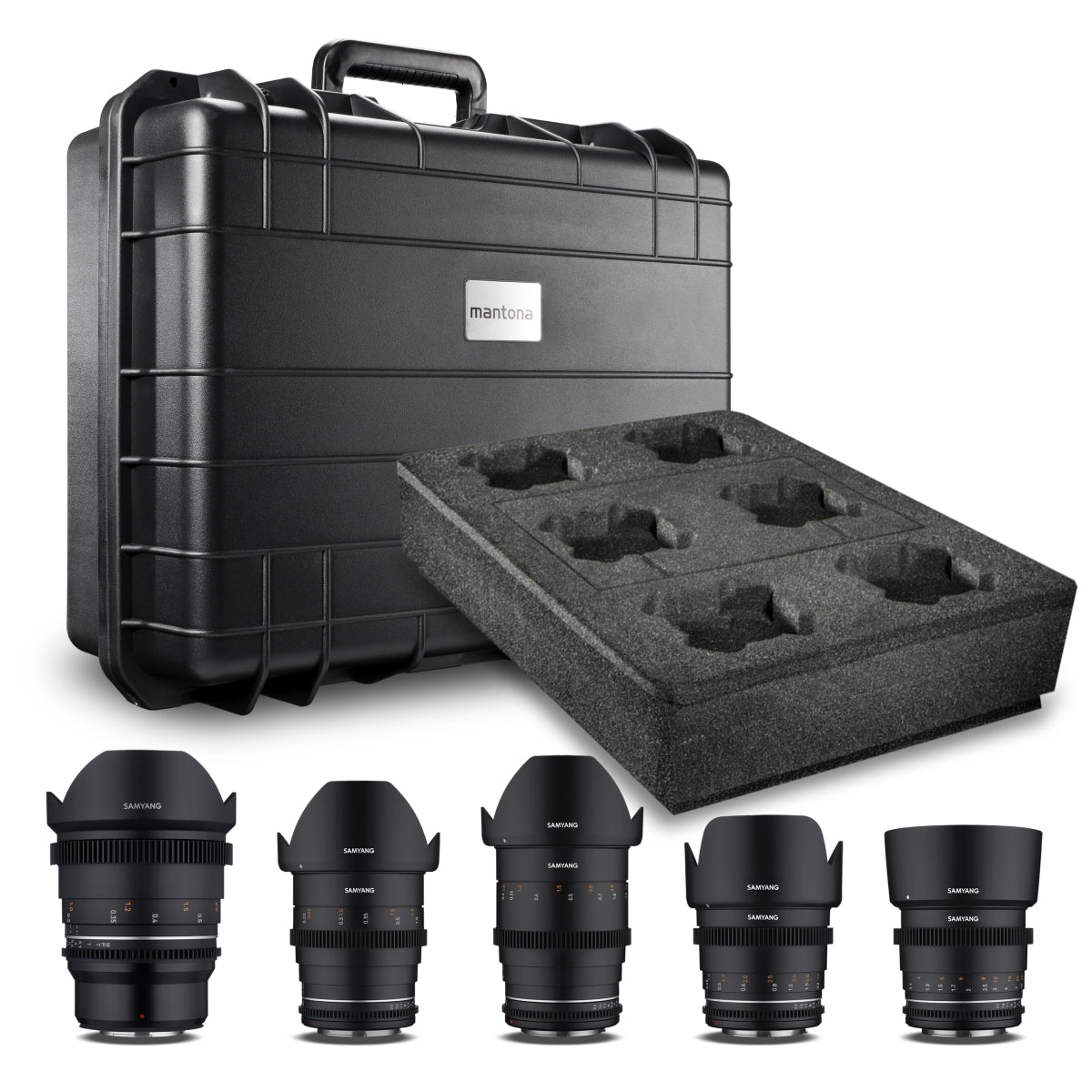 MF 14mm/24mm/35mm/50mm/85mm MK2 Custodia per obiettivi video VDSLR per MFT