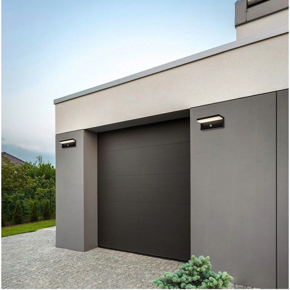 Trade Shop - Applique Per Esterno 10 W Con Sensore Pir Di Movimento Tecnologia Cct Ip54 Ss-esa-013c - Nero