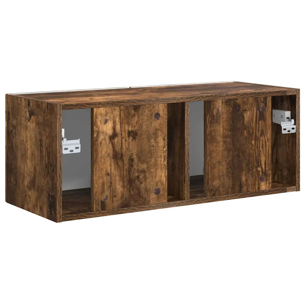 Mobile TV da parete-Mobile TV a Muro-Credenza TV Rovere fum¨¦ 60 x 31 x 29.5 cm 950608