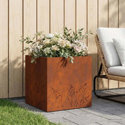 Vaso da giardino Ruggine 50 x 50 x 49 cm Acciaio Corten 8005804