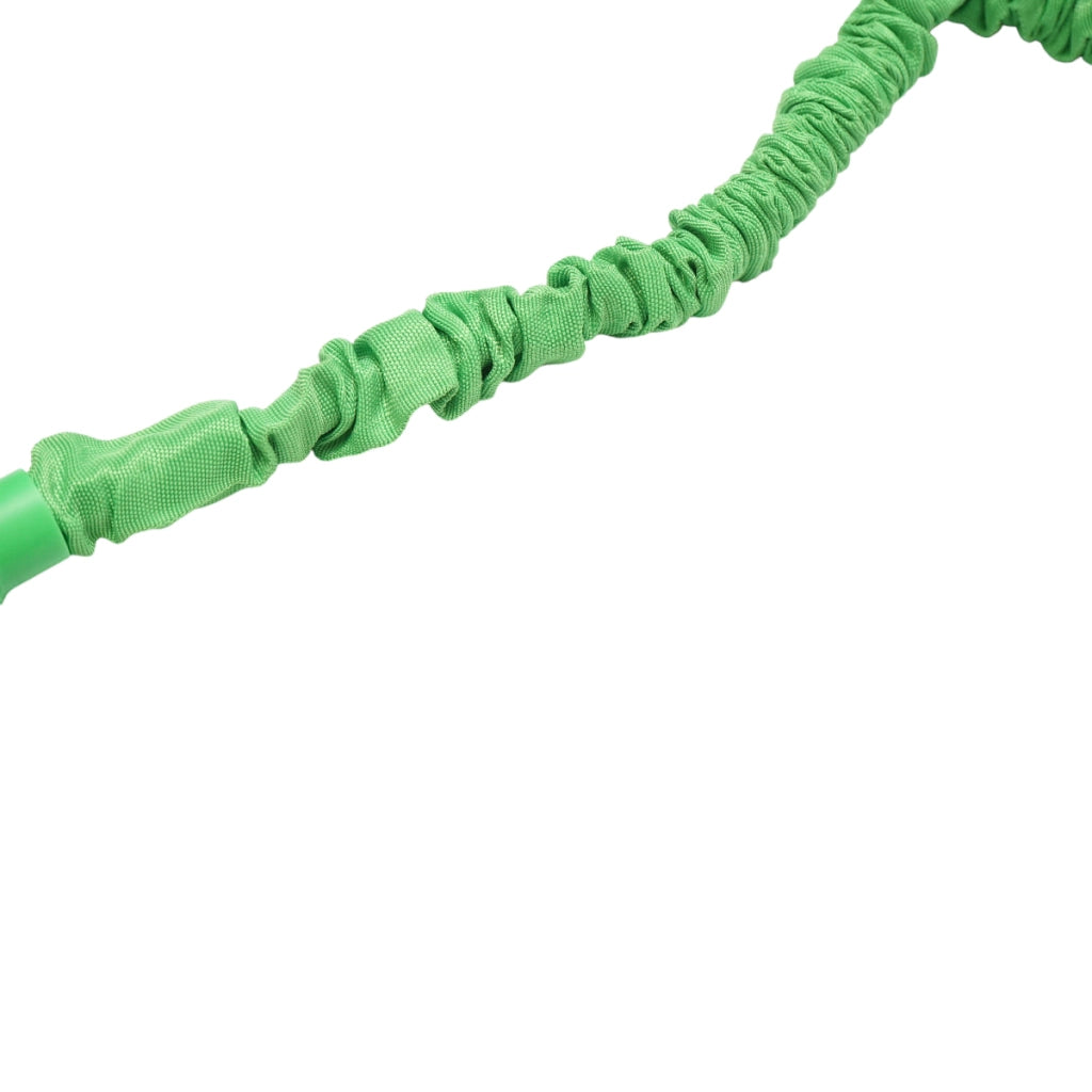 Tubo da giardino estensibile in lattice 5-15 m con pistola regolabile a 7 modalità, adattatore 3/4 e raccordo rapido 1/2