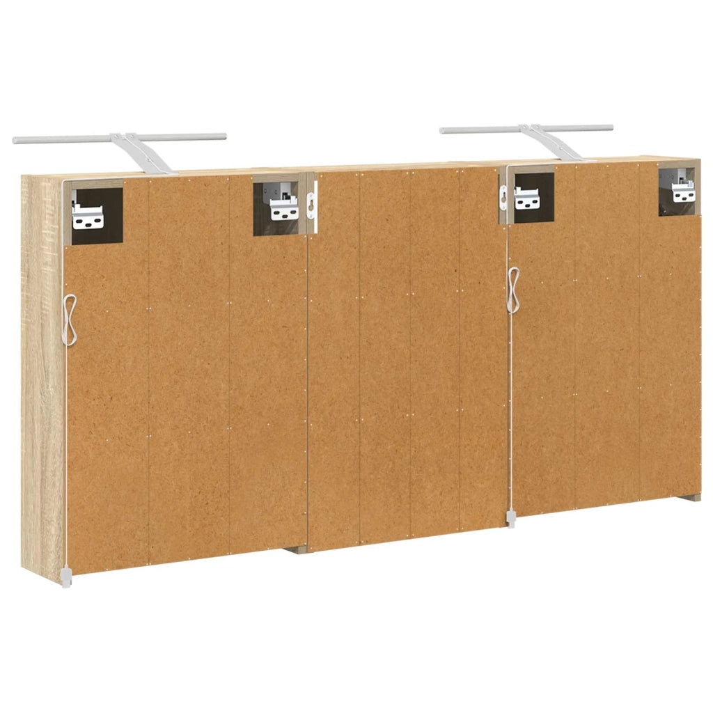 Set di Armadi da Bagno con lo scaffale 3 pcs 126 x 16 x 62.5 cm 3403834