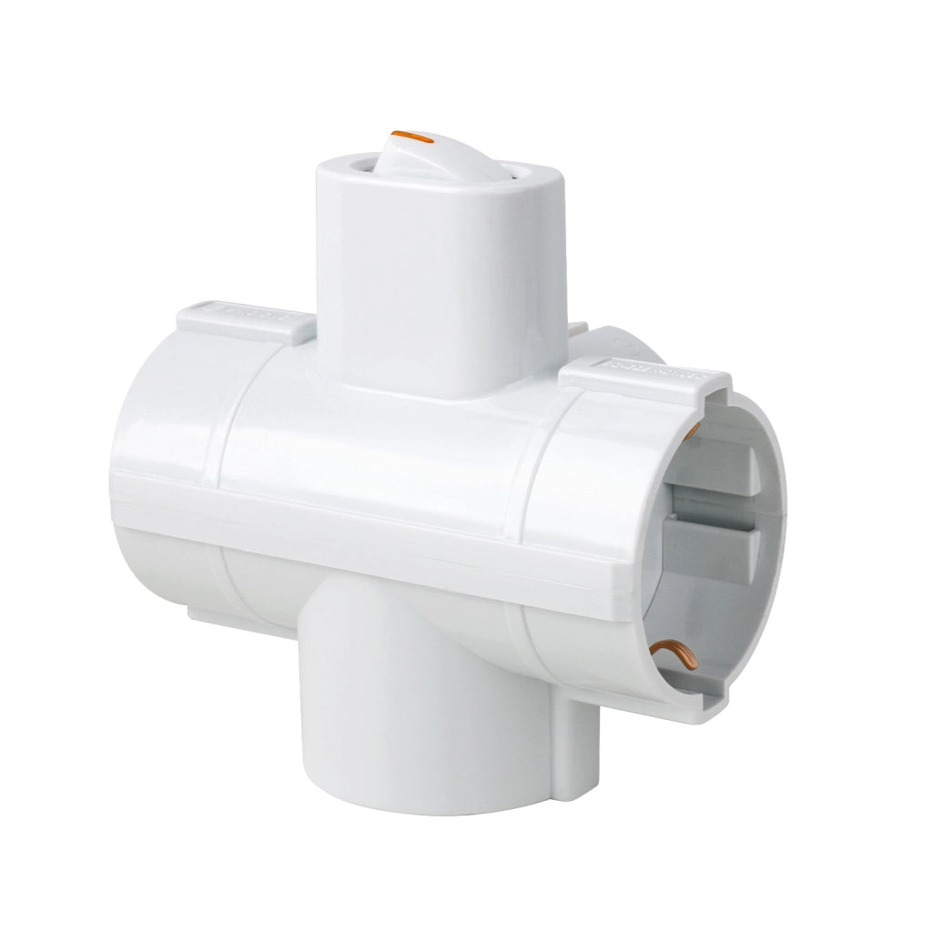Adattatore Tripla Presa con Interruttore e Protezione Bambini ¨C zephmum ¨C Bianco