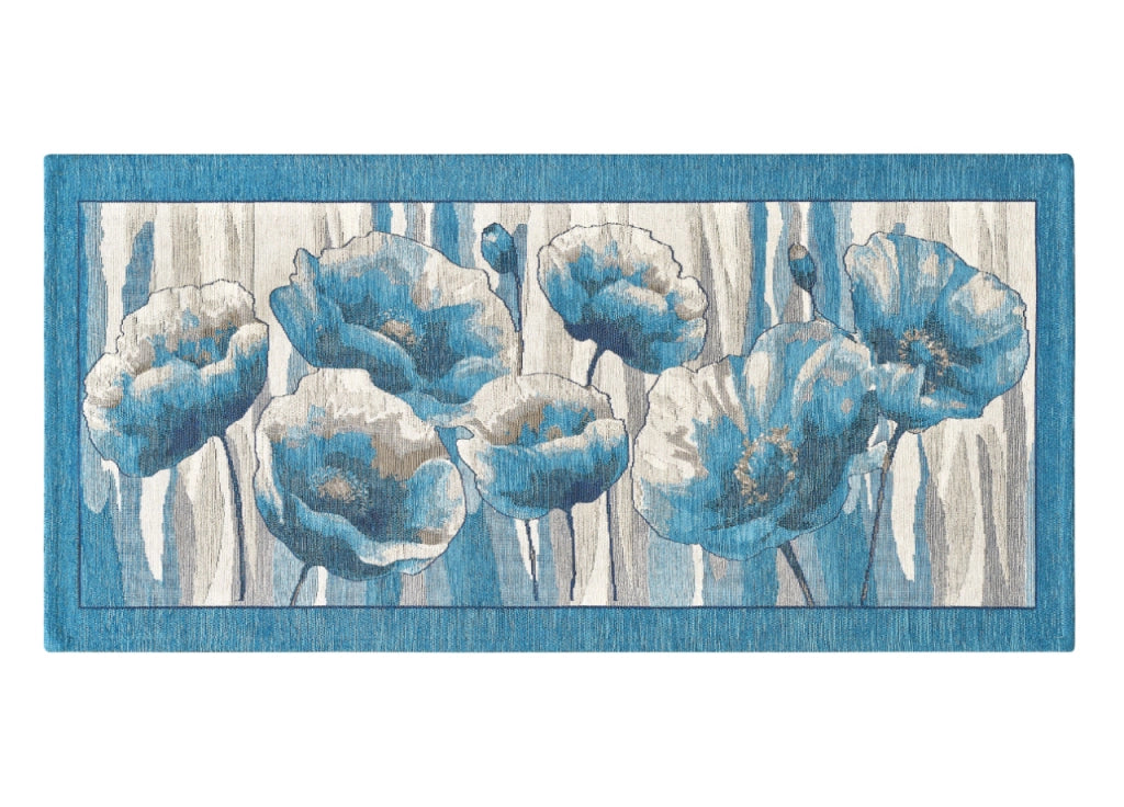 Tappeto Passatoia Cucina Corsia Retro Antiscivolo Disegno Amsterdam By Suardi - 55x80 - Jeans