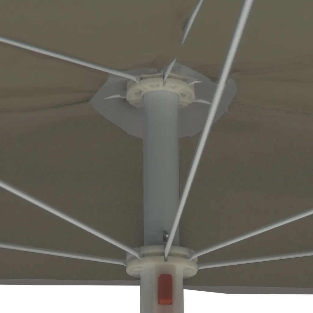 Ombrellone Semicircolare da Giardino con Palo 180x90 cm Sabbia cod mxl 60630