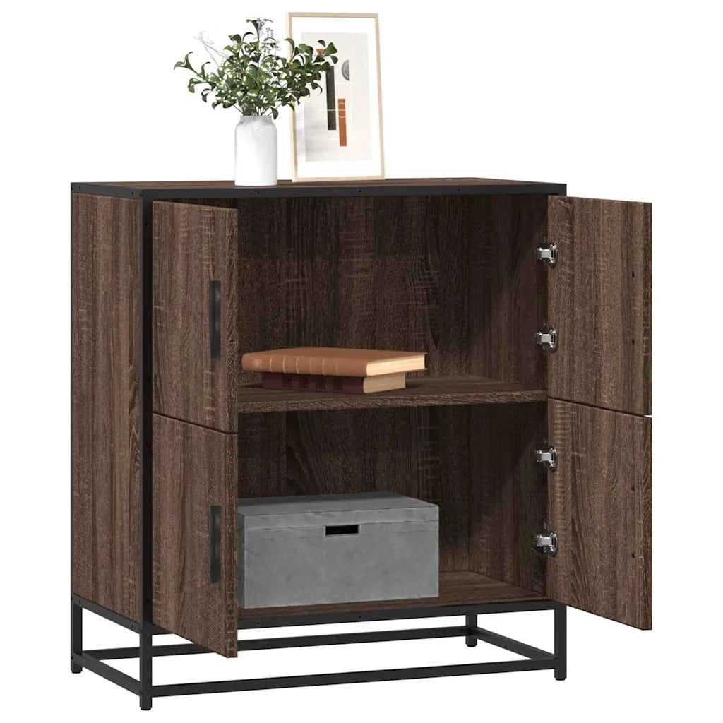 Credenza-Buffet-Armadio da cucina Rovere Marrone 68x35x76 cm in Legno Multistrato 696026