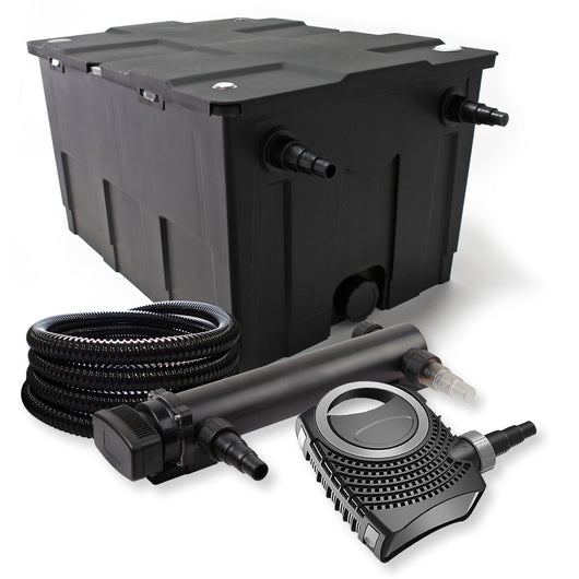Set Filtro a 1 camera 60000l Chiarificatore UVC 36W 3ª serie Pompa NEO10000 80W Tubo