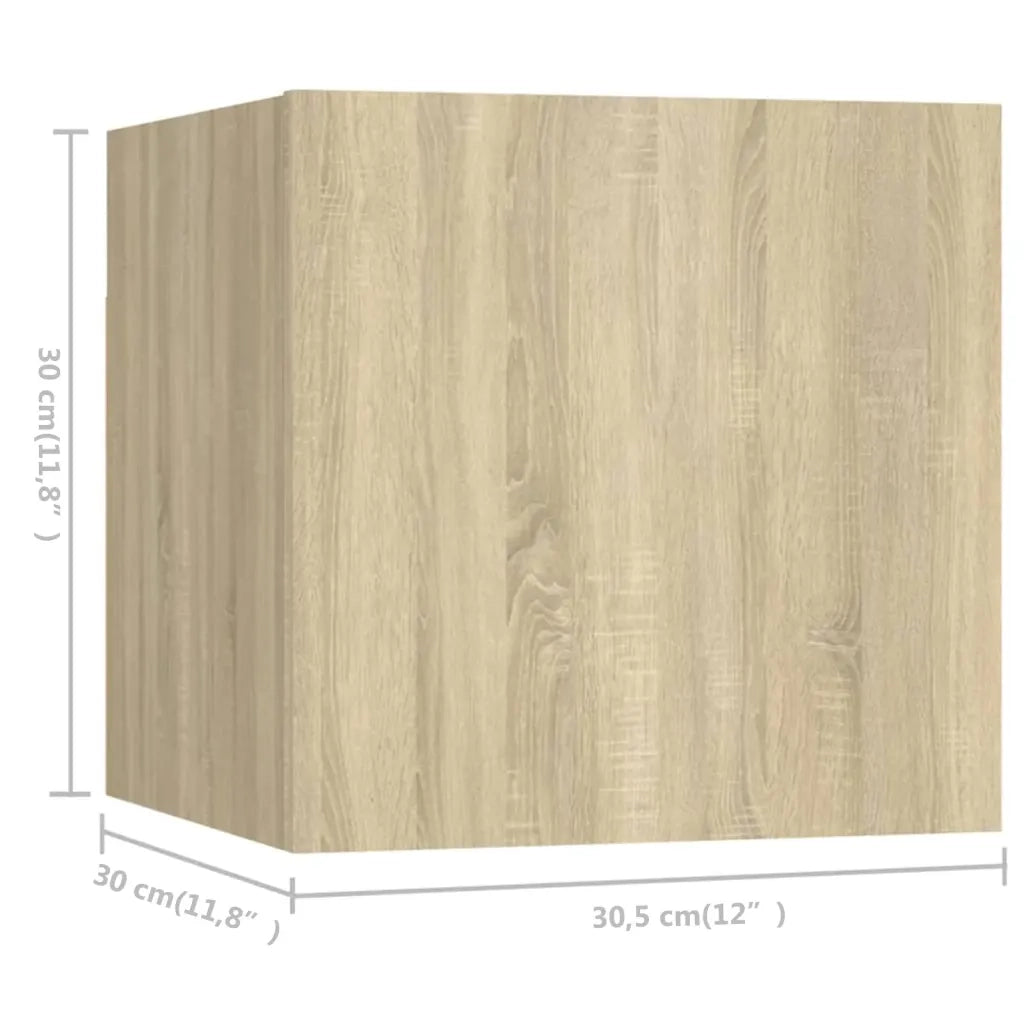 Set di Mobili TV 6 pz-Set di 6 Credenza per TV Rovere Sonoma in Legno Multistrato 233683