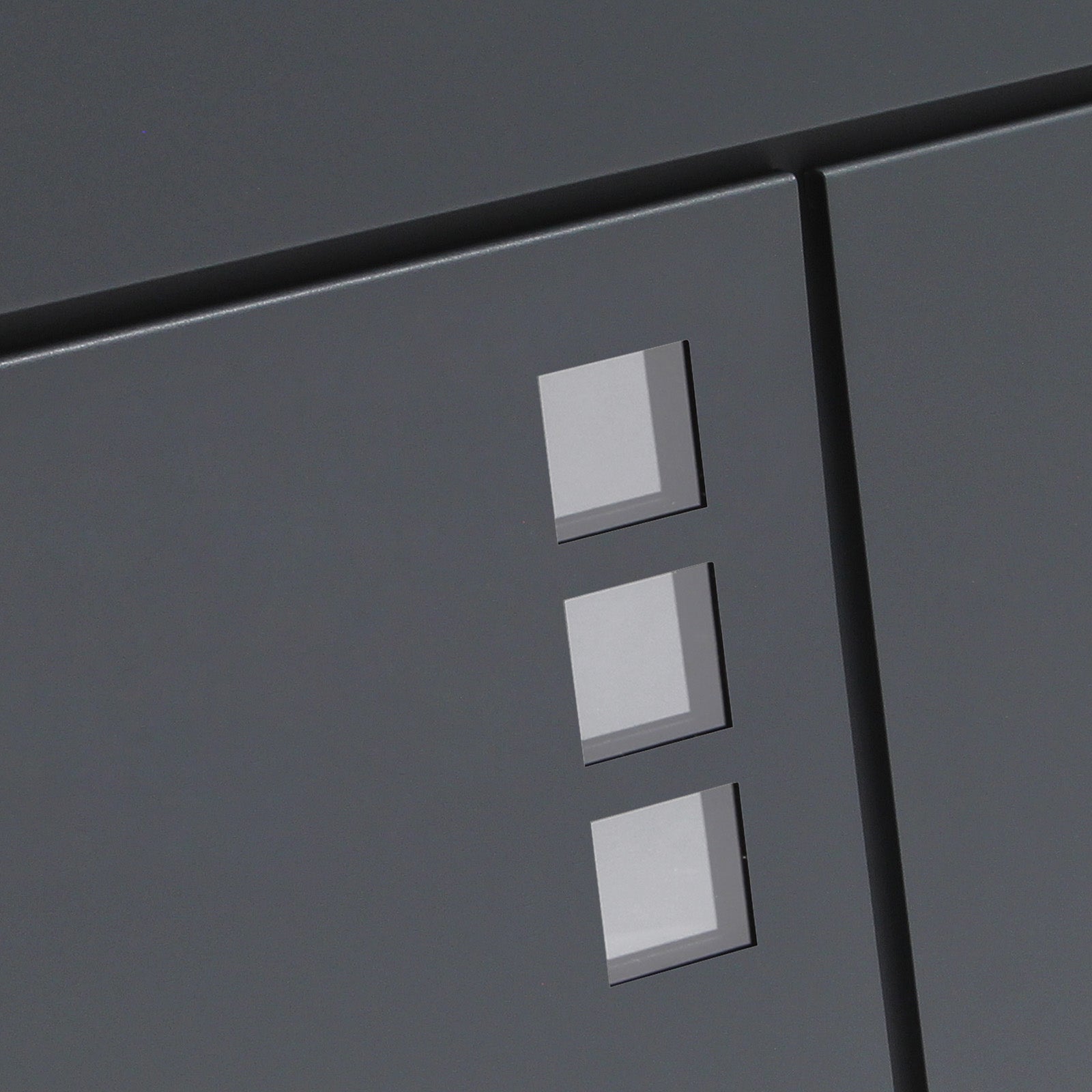 Cassetta postale con vano portagiornale V24 antracite 370 x 105 x 370 mm