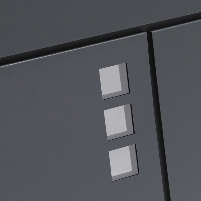 Cassetta postale con vano portagiornale V24 antracite 370 x 105 x 370 mm