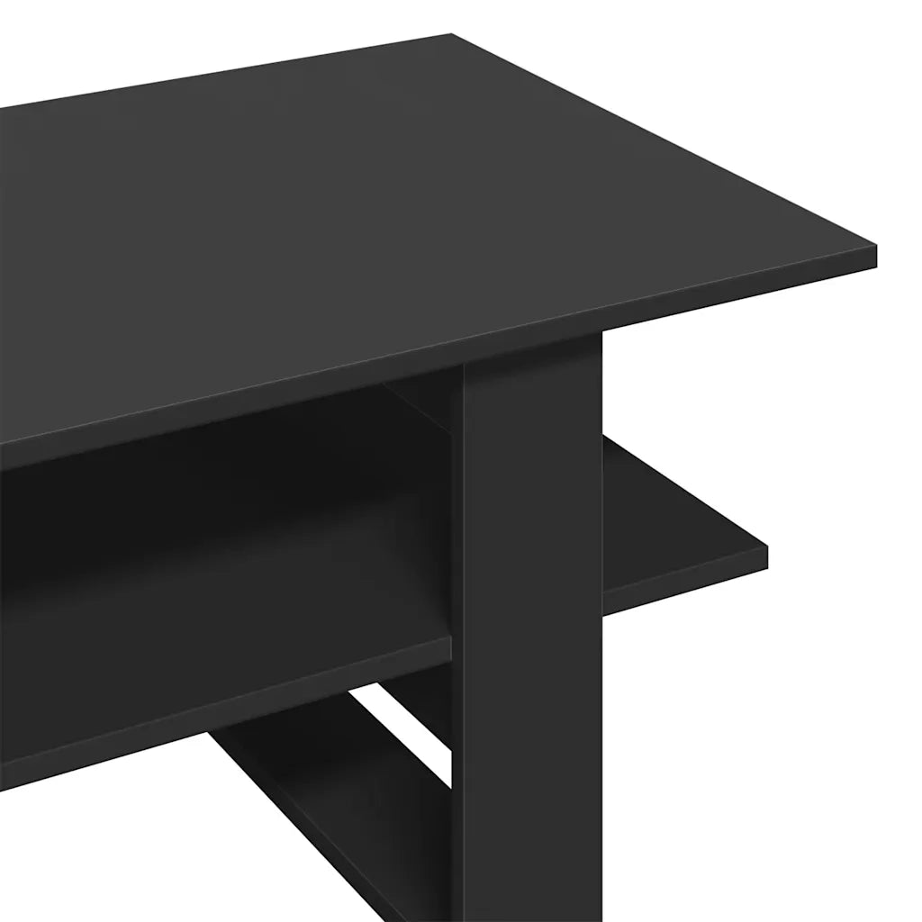vidaXL Tavolino da Salotto Nero 102x55x42 cm in Legno Multistrato