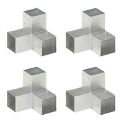 Connettori per Pali a Forma di Y 4 pz Metallo Zincato 91x91 mm cod mxl 59114