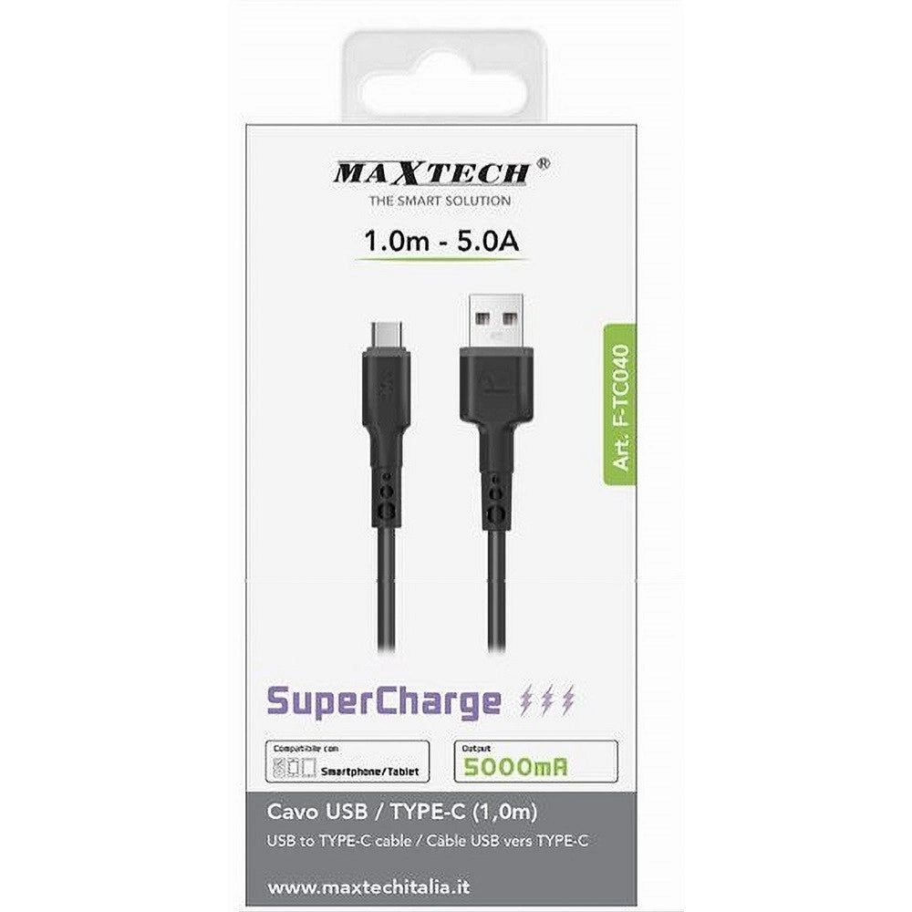 Trade Shop - Cavo Usb / Type-c Dati Supercharge Ricarica 1 Mt 5 A Smartphone Tablet F-tc040 -