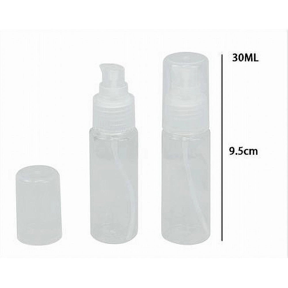 Trade Shop - Set 4pz Bottiglia Viaggio Vuota Trasparente 30ml Dispenser Pompa Per Crema 79394 -