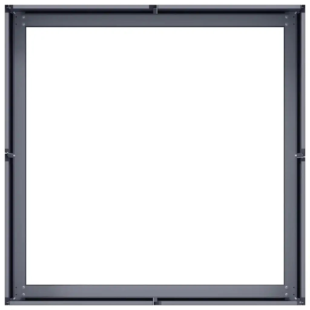 Fioriera Antracite 80x80x30 cm in Acciaio 860803