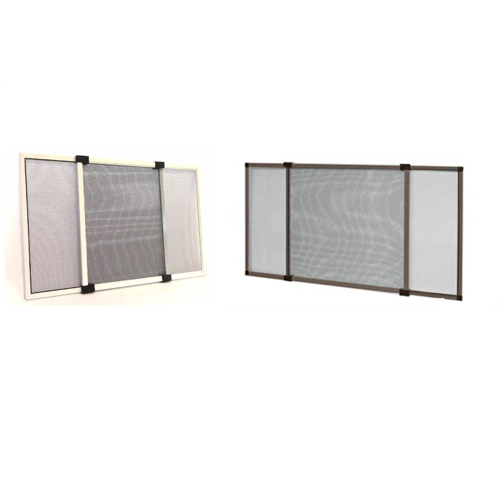 Zanzariera estensibile 40 x 50 per porte e finestre tapparella silver o avorio SILVER