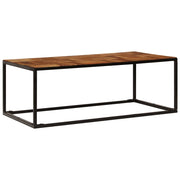 Tavolino da salotto | Tavolino da caff¨¨ | Tavolino da Soggiorno 110x60x40 cm in Legno Massello di Acacia e Acciaio