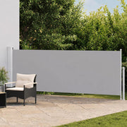 Extendable Side Awning 140x500 Cm Grey