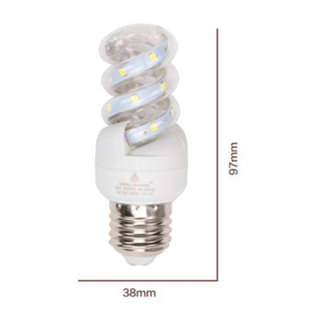 Trade Shop - Lampadina Led E27 3 W 285lm Tortiglione Vortice Spirale Luce Fredda 6500k 91962 -