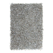 Tappeto Shaggy Rodeo 300 in vera pelle grigio