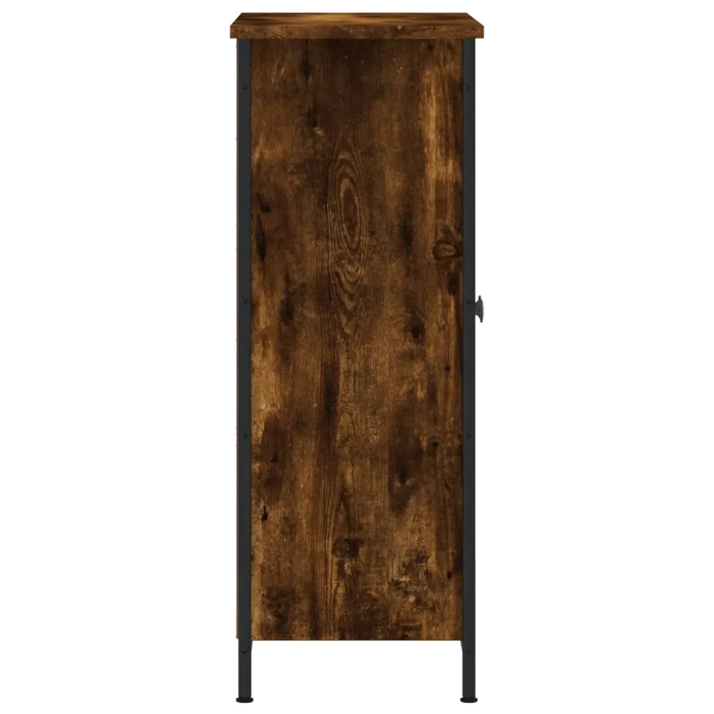 Credenza | Madia | Buffet da pranzo | Armadio da pranzo Rovere Fumo 70x30x80 cm in Legno Multistrato