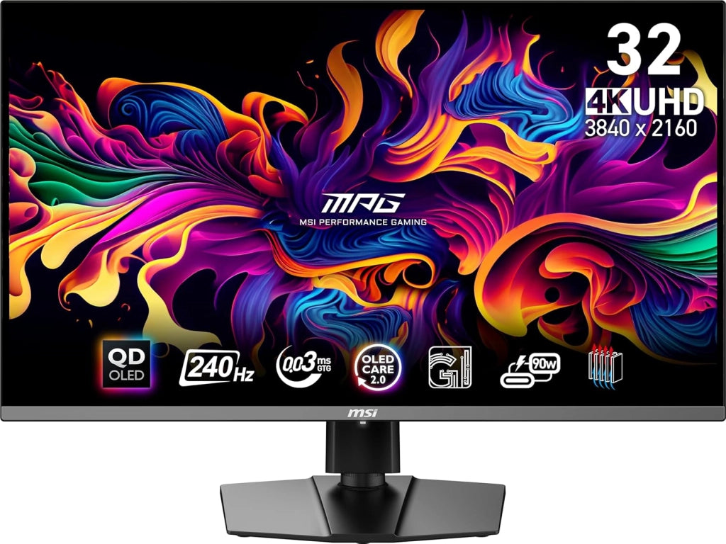 MAG 341CQP QD-OLED Monitor Gaming Curvo UWQHD 34", Quantum Dot OLED (3440x1440), 175Hz / 0.03ms, 99% DCI-P3, ΔE≤2, DisplayHDR True Black 400, KVM, DP 1.4a, HDMI 2.1, USB Type-C
