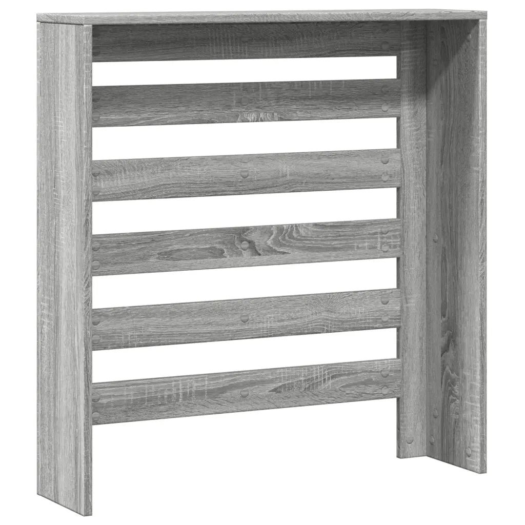 vidaXL Copertura Termosifone Grigio Sonoma 78x20x82 Legno Multistrato