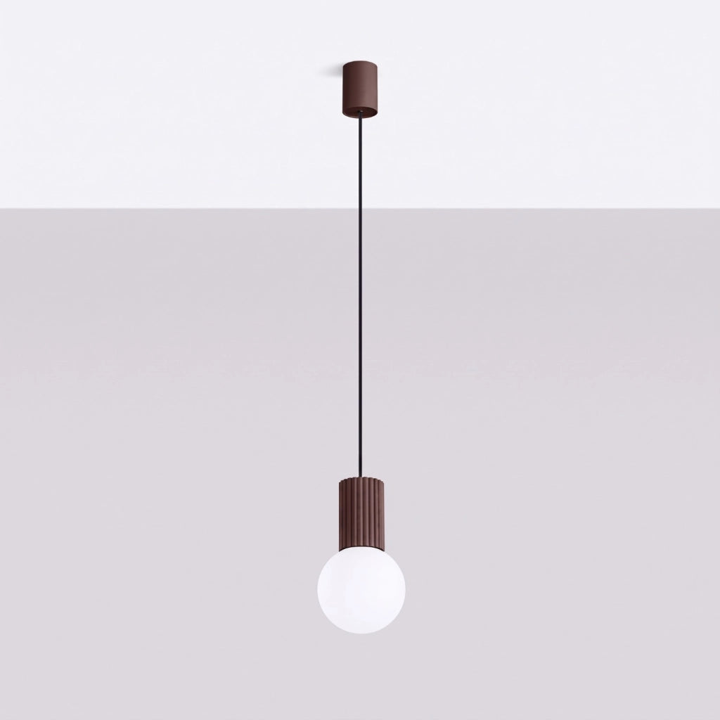Lampada a sospensione HALO 1 marrone