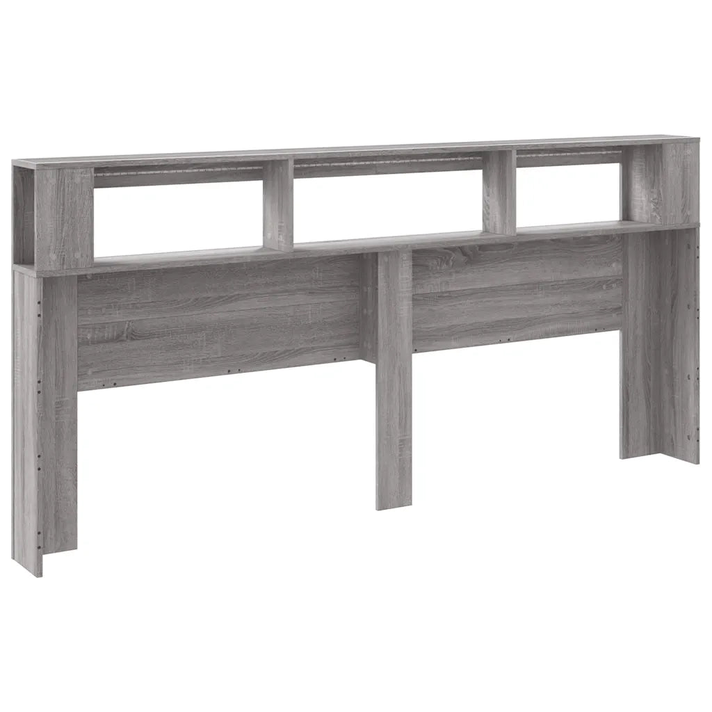 Testiera LED Grigio Sonoma 220x18,5x103,5 cm Legno Multistrato 837377