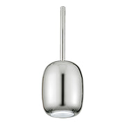 GIOIA Sospensione in Vetro Pirex Finitura Cromo sfumato attacco G9 33W IP20 - Rossini Group - Lampada di design ovale sabbiata