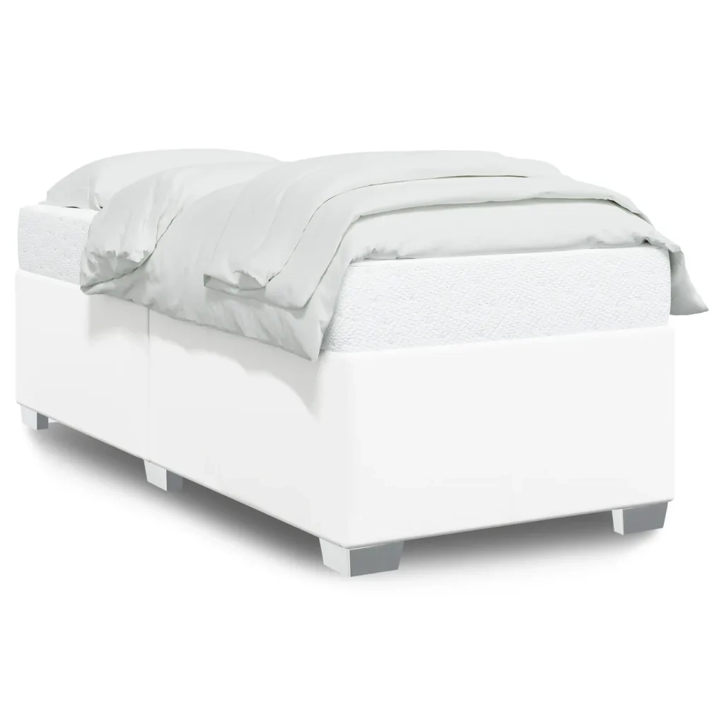 Giroletto-Struttura Letto Bianco 80x200 cm in Similpelle 819912