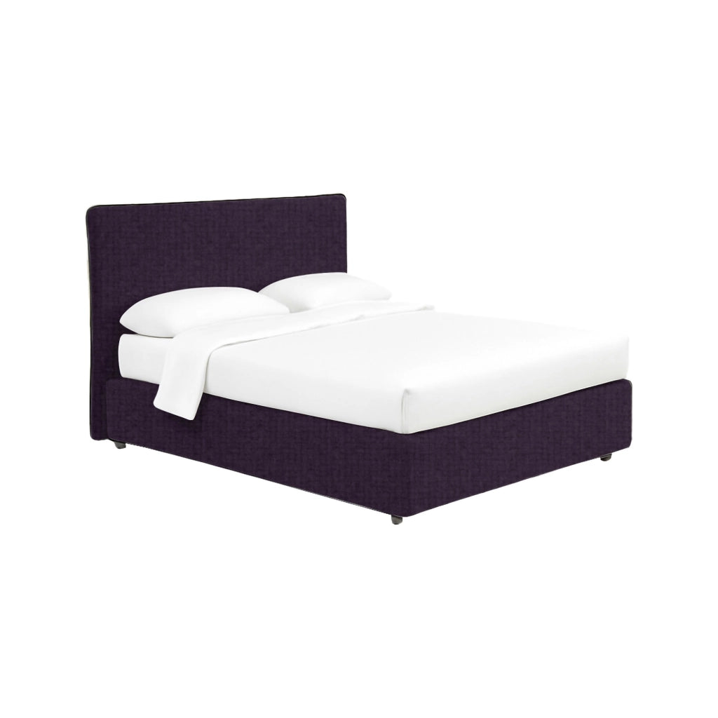Altrincham, Letto Piazza e Mezza Sfoderabile Made in Italy, Viola