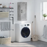 Mobile a Parete Grigio Cemento 34,5x34x90 cm Legno Multistratocod mxl 80155