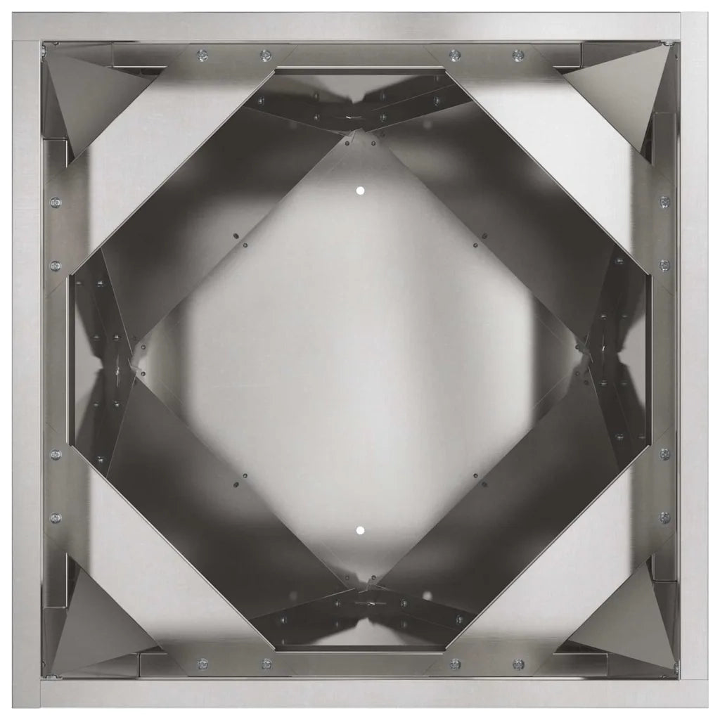 Fioriera Argento 30 x 30 x 75 cm Acciaio inossidabile 883774